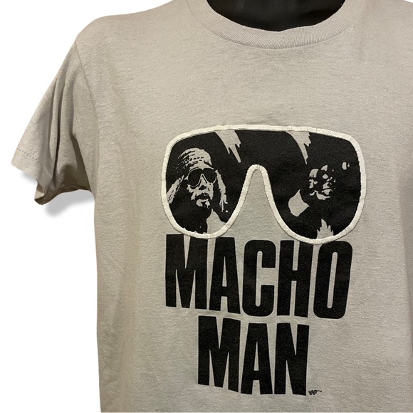Rare Vintage 80s Macho Man Tee - Picture 2 of 3